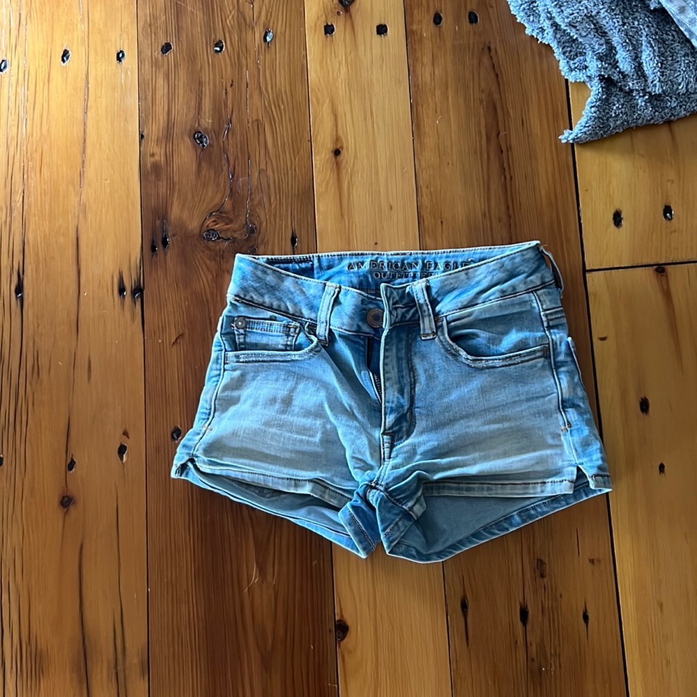 american eagle high rise short